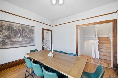 a workspace with furniture and window