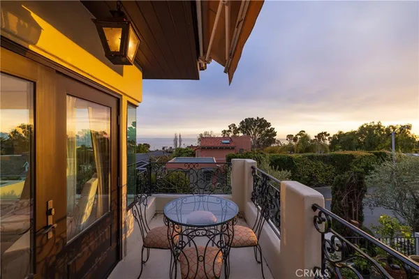 a view of a terrace with furniture