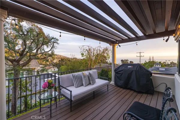 a view of a couches in the roof deck