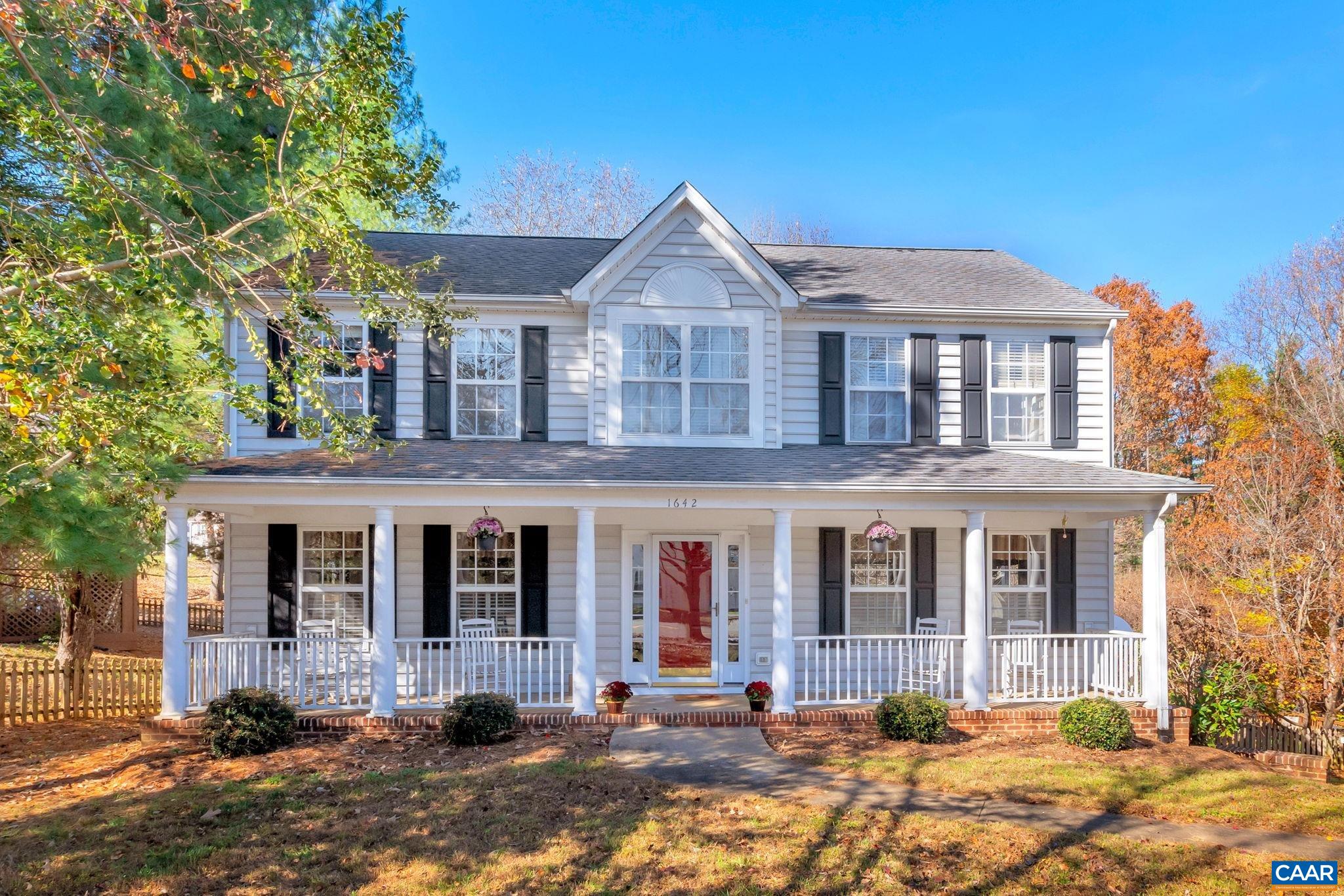 1642 Old Brook Road Charlottesville, VA 22901 - Photo 1 of 42 front view of a house with a yard
