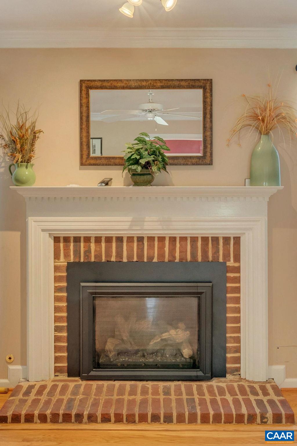 1642 Old Brook Road Charlottesville, VA 22901 - Photo 17 of 42 a fireplace with a vase and a vase on it