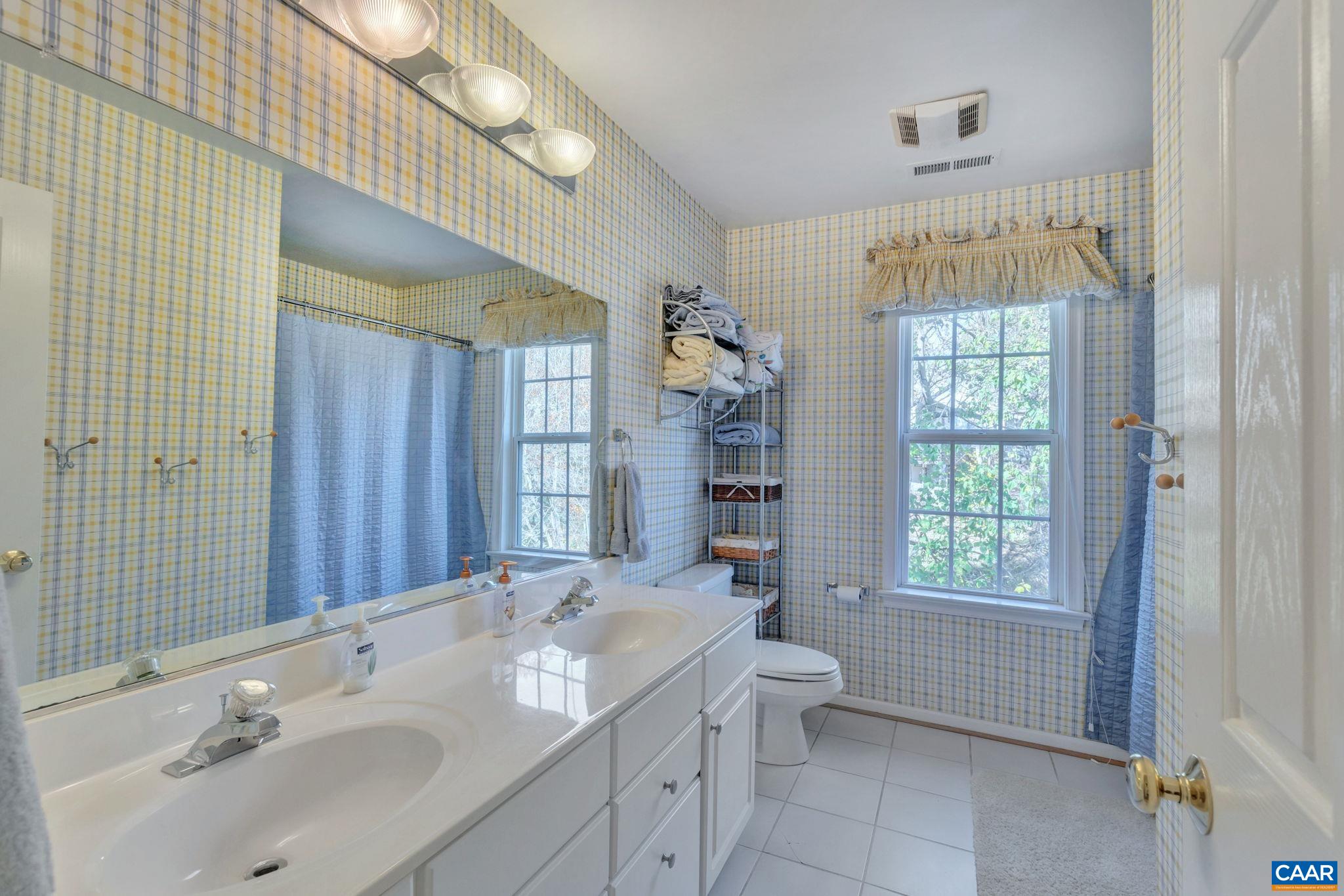 1642 Old Brook Road Charlottesville, VA 22901 - Photo 28 of 42 a bathroom with a double vanity sink toilet and shower