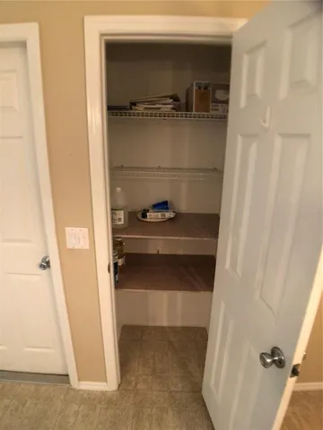 a close view of closet