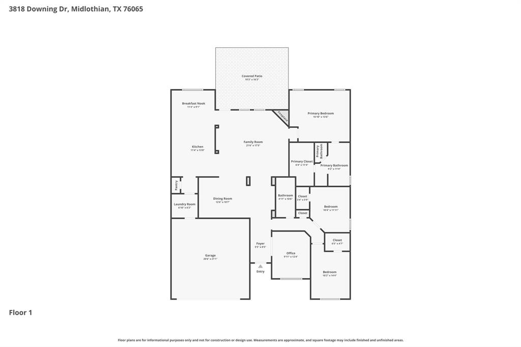 3818 Downing Drive Midlothian, TX 76065 - Photo 6 of 32 View of room layout