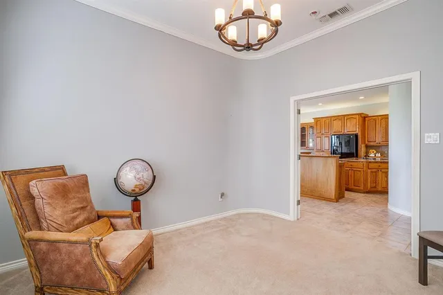 a view of a livingroom with furniture