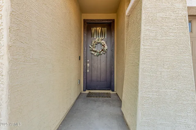 a view of front door