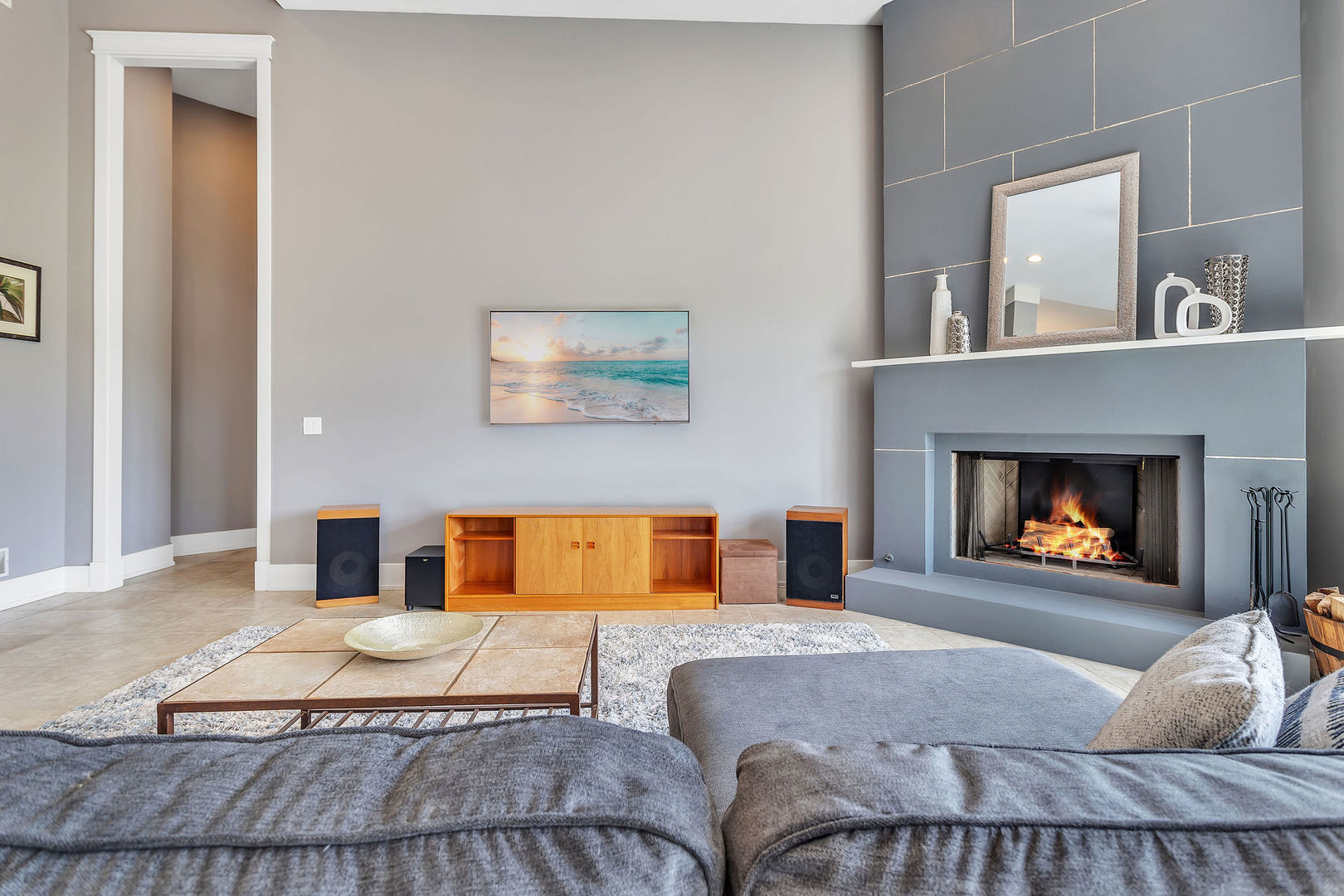 40 Stonecrest Drive Elgin, IL 60124 - Photo 11 of 63 a bedroom with a bed and a fireplace