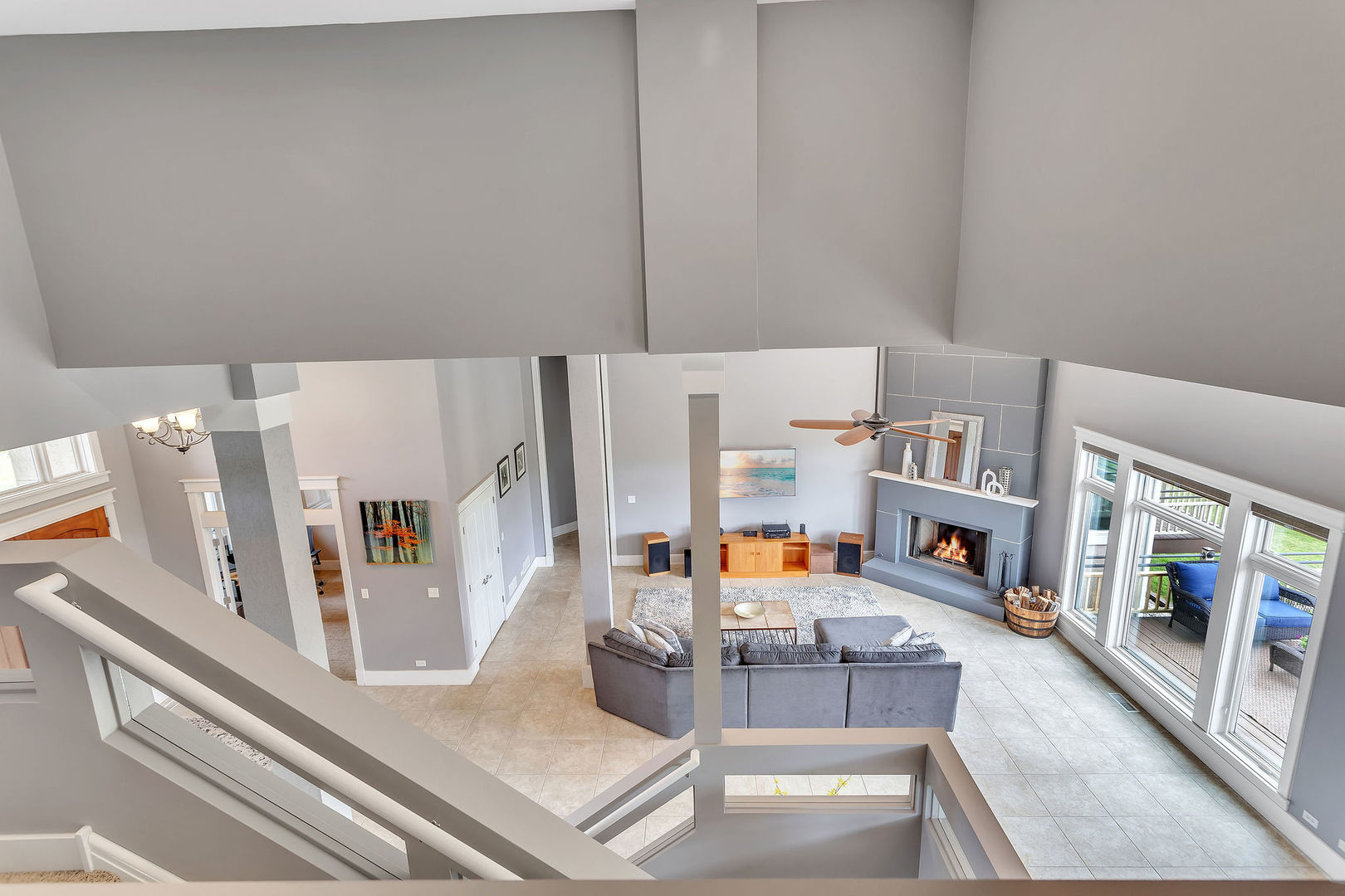 40 Stonecrest Drive Elgin, IL 60124 - Photo 33 of 63 a living room with furniture and a fireplace