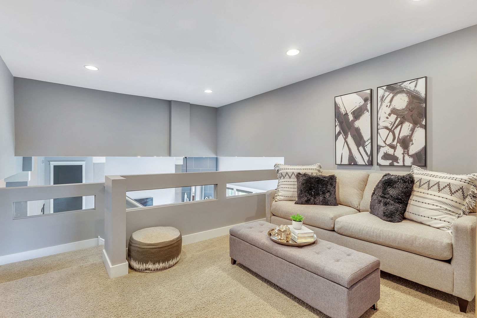40 Stonecrest Drive Elgin, IL 60124 - Photo 34 of 63 a living room with furniture and a wooden floor