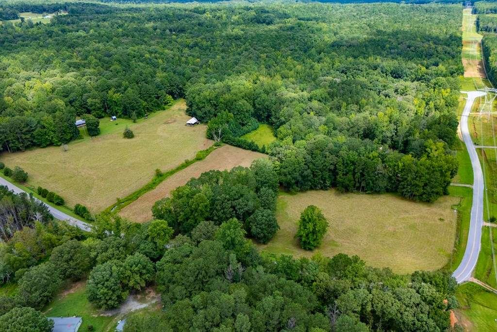 323 Newman Road Franklin, GA 30217 - Photo 43 of 47 an aerial view of residential house with outdoor space and trees all around