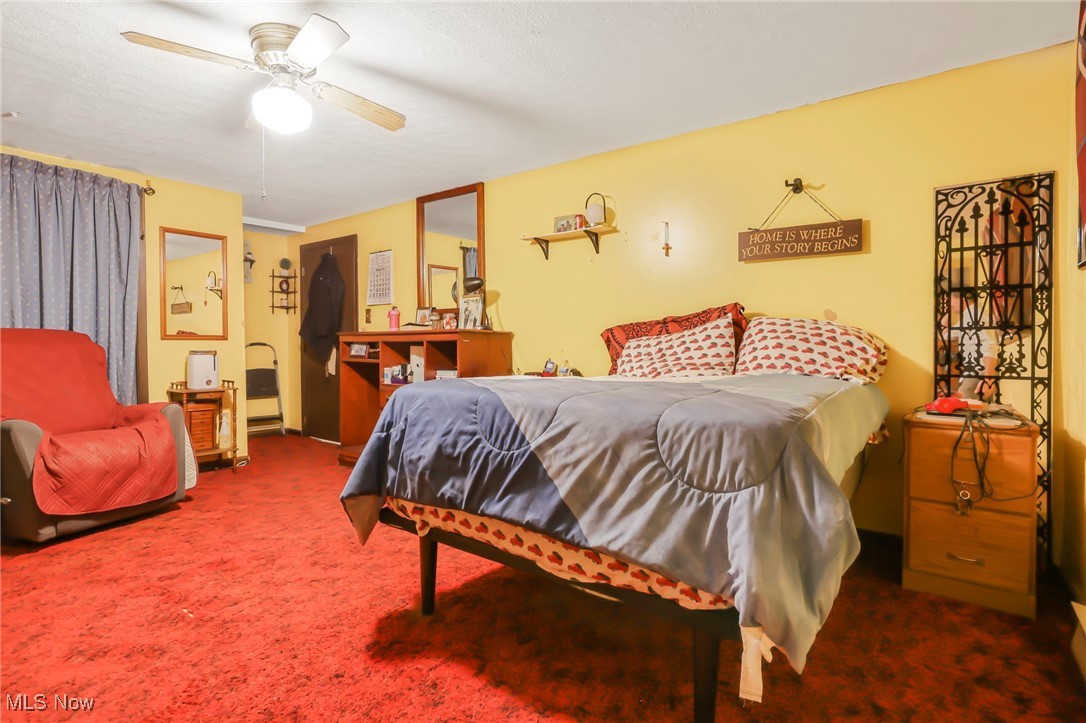 232 McGill Road Vincent, OH 45784 - Photo 29 of 49 Bedroom with carpet floors and ceiling fan