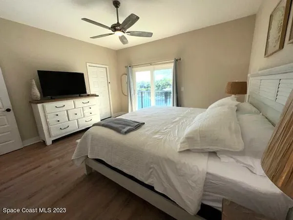 a view of deck with a chair