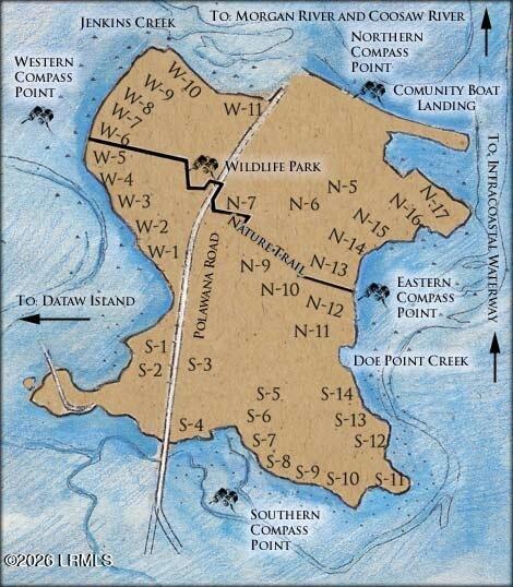 5 Whitners Landing Road St. Helena Island, SC 29920 - Photo 12 of 31 polawana_island_map