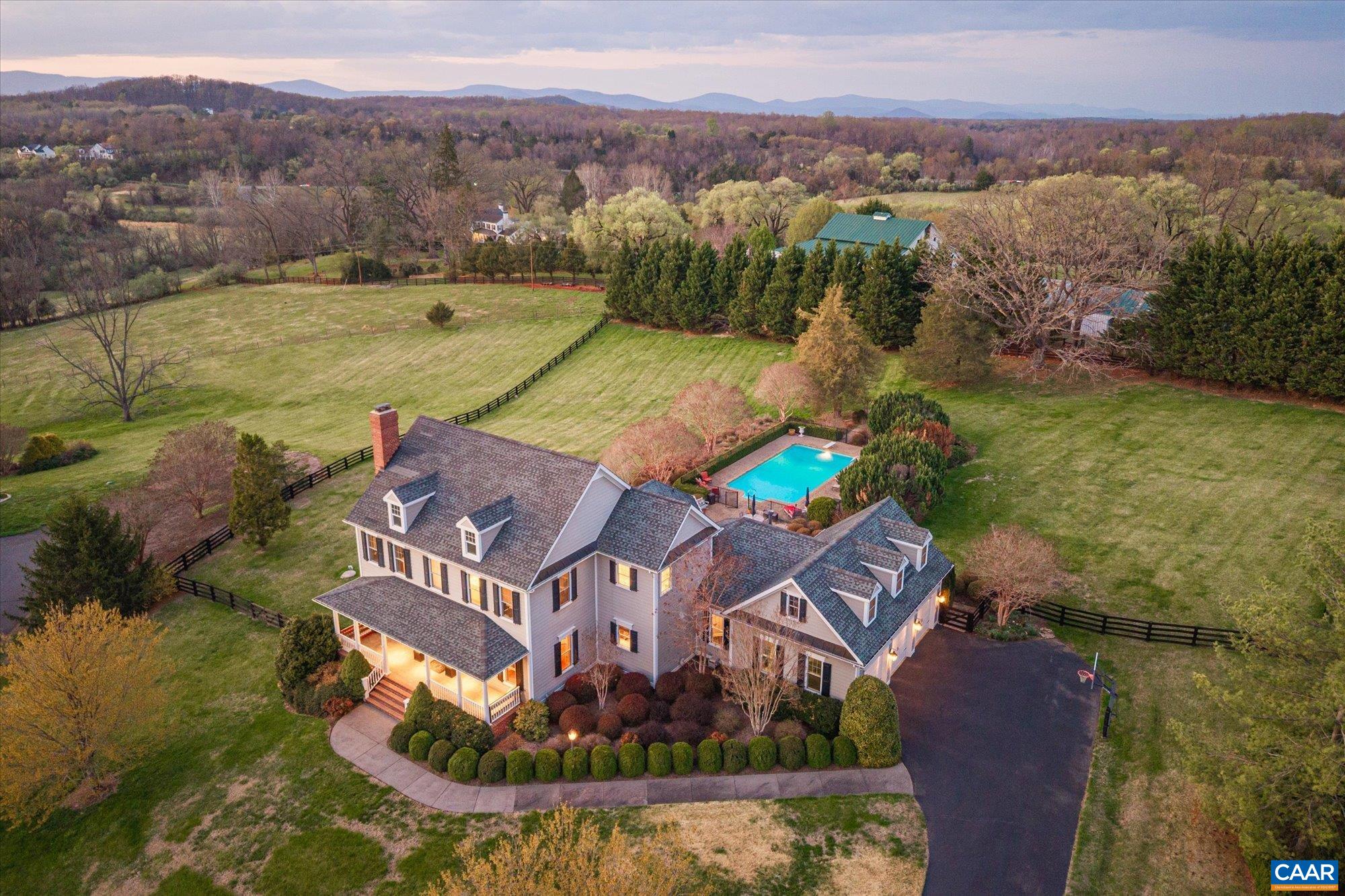 3150 Rocks Farm Court Charlottesville, VA 22903 - Photo 2 of 74 an aerial view of residential houses with outdoor space and river