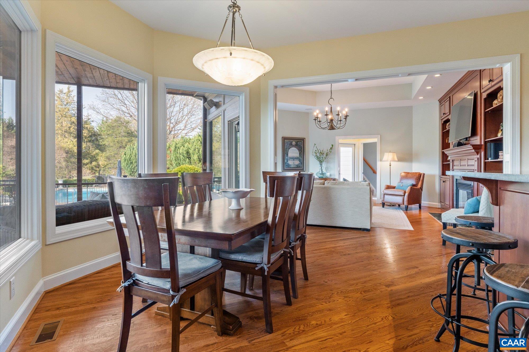 3150 Rocks Farm Court Charlottesville, VA 22903 - Photo 28 of 74 a view of a dining room with furniture window and wooden floor