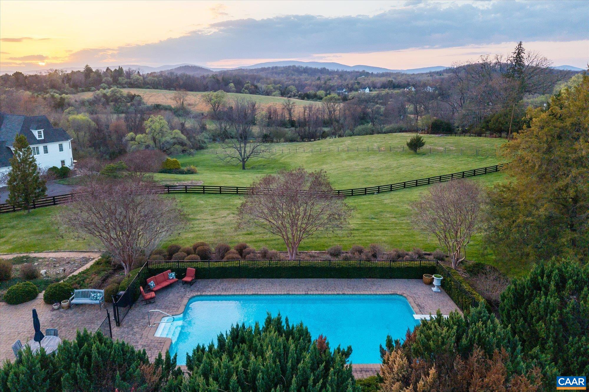 3150 Rocks Farm Court Charlottesville, VA 22903 - Photo 40 of 74 an aerial view of a house with a garden