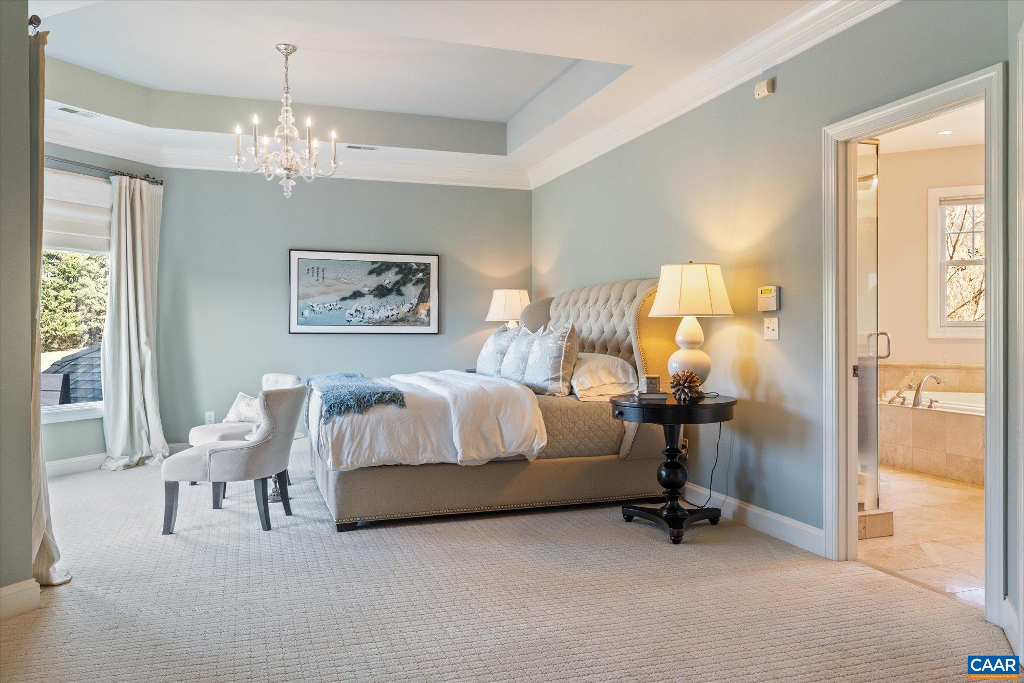 3150 Rocks Farm Court Charlottesville, VA 22903 - Photo 44 of 74 a spacious bedroom with a bed furniture and a window