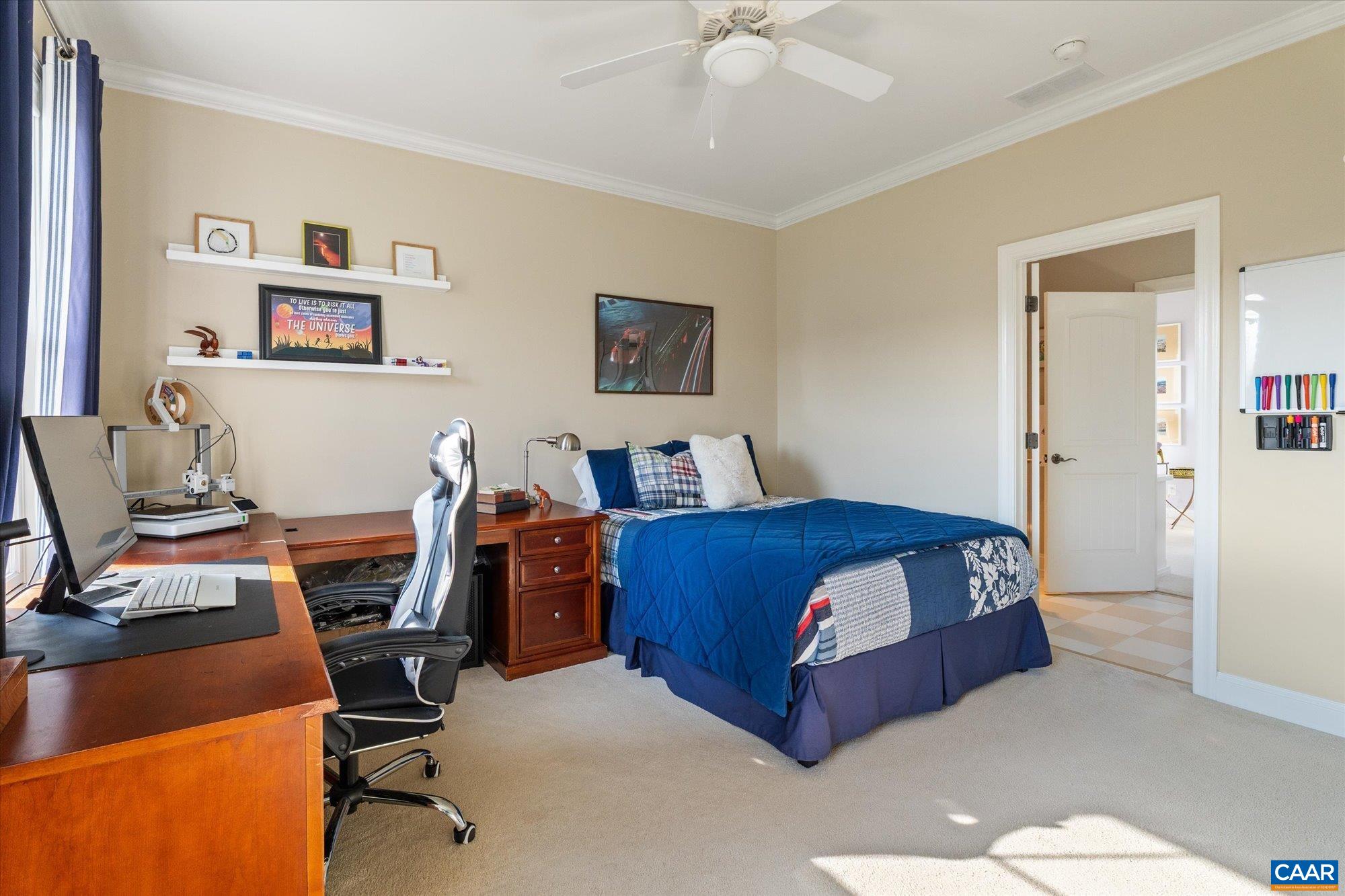 3150 Rocks Farm Court Charlottesville, VA 22903 - Photo 54 of 74 a bedroom with a bed and a desk