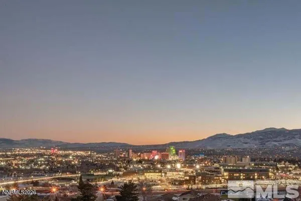a view of city and mountain