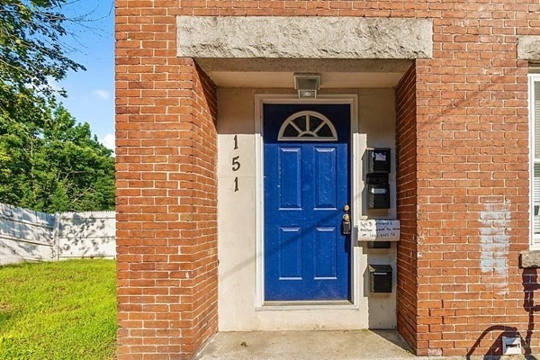 a view of front door of house