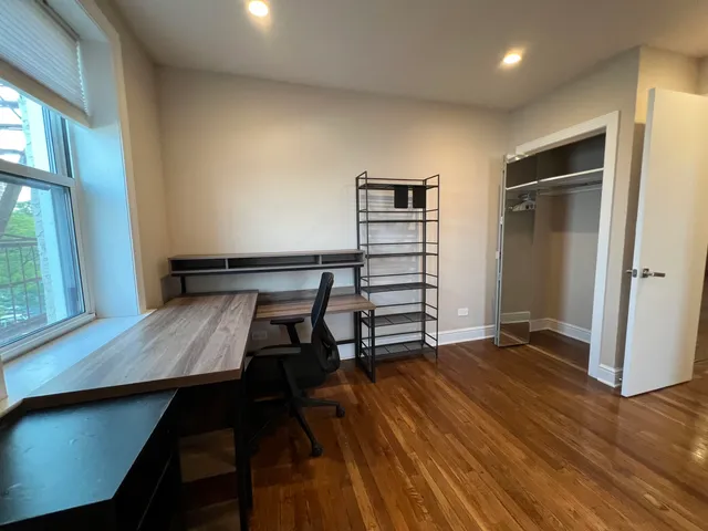 a view of a glass door with a from a window