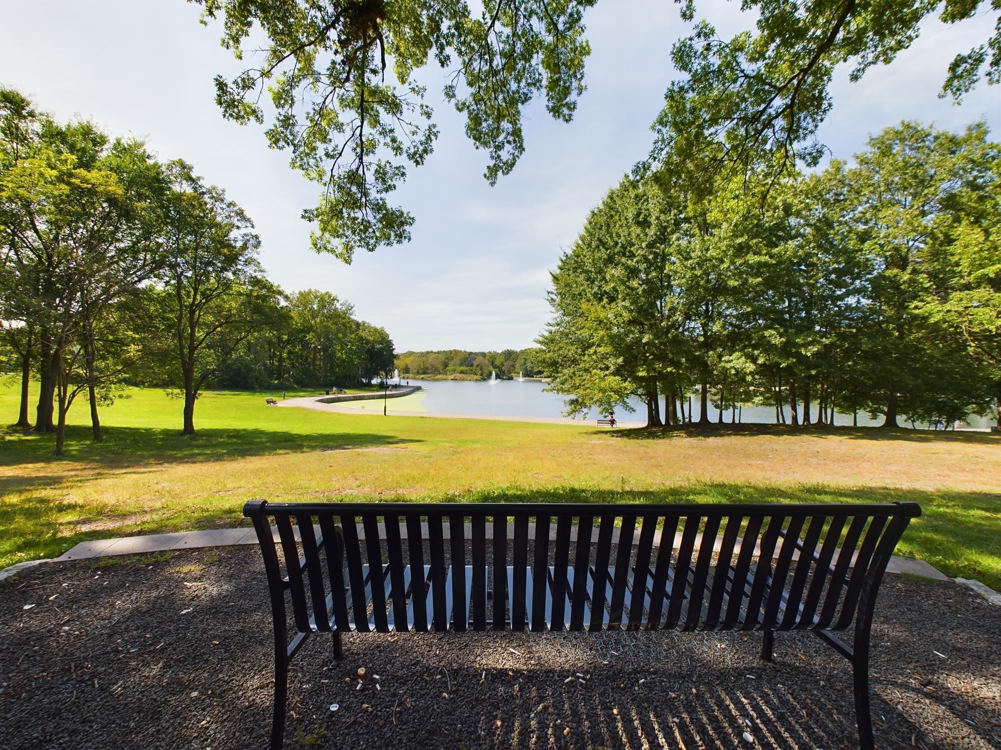 8550 Boulevard East, Unit 3C North Bergen, NJ 07047 - Photo 23 of 25 a view of outdoor space with swimming pool and sitting area