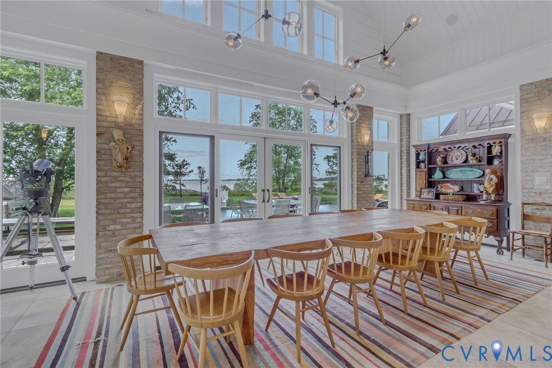 1071 Gum Thicket Road Gwynn, VA 23076 - Photo 18 of 53 a view of a dining room with furniture window and outside view