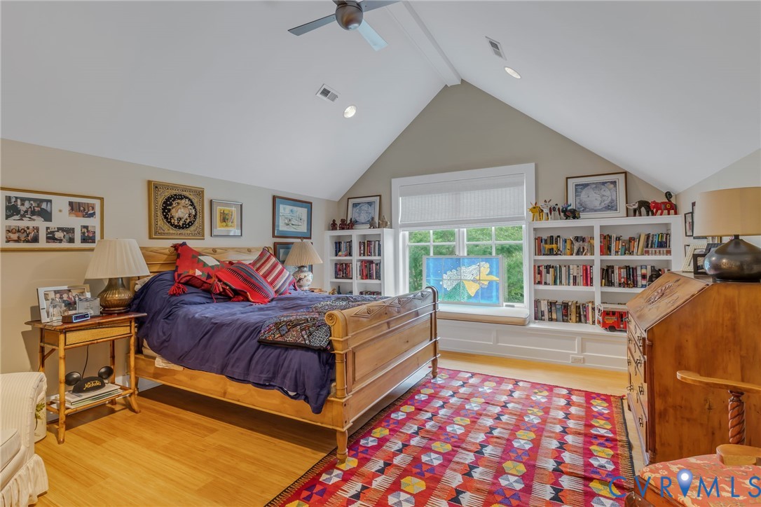 1071 Gum Thicket Road Gwynn, VA 23076 - Photo 35 of 53 a bed room with a bed and a book shelf