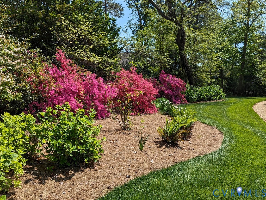 1071 Gum Thicket Road Gwynn, VA 23076 - Photo 52 of 53 a view of a garden with flowers
