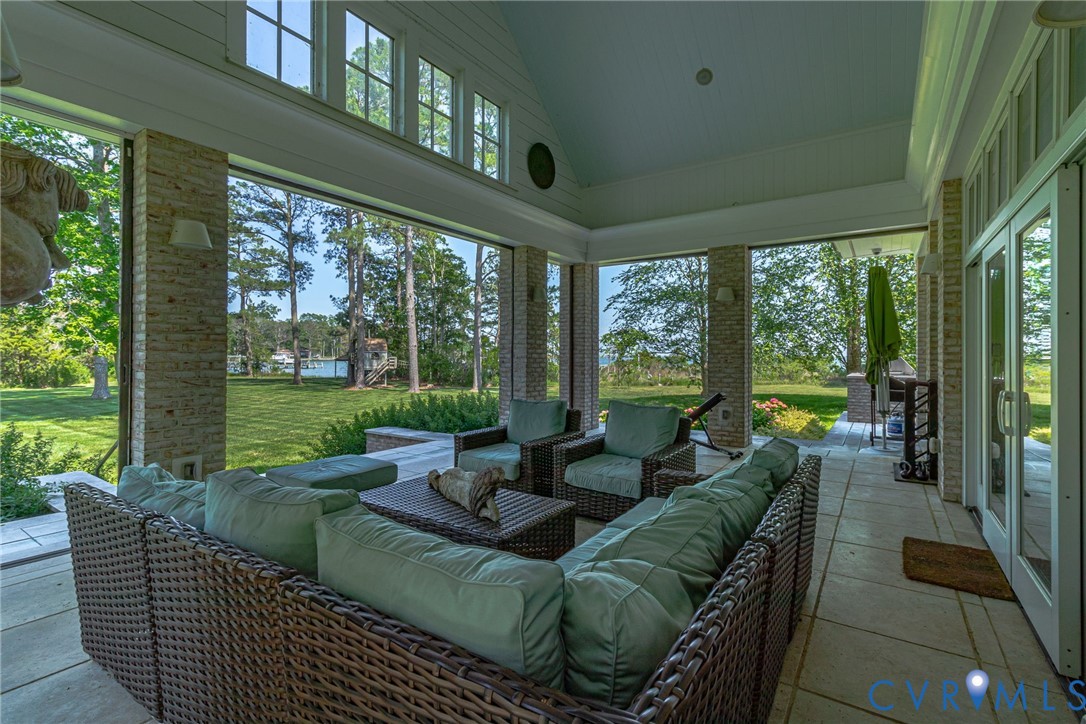 1071 Gum Thicket Road Gwynn, VA 23076 - Photo 10 of 53 a living room with furniture and a garden