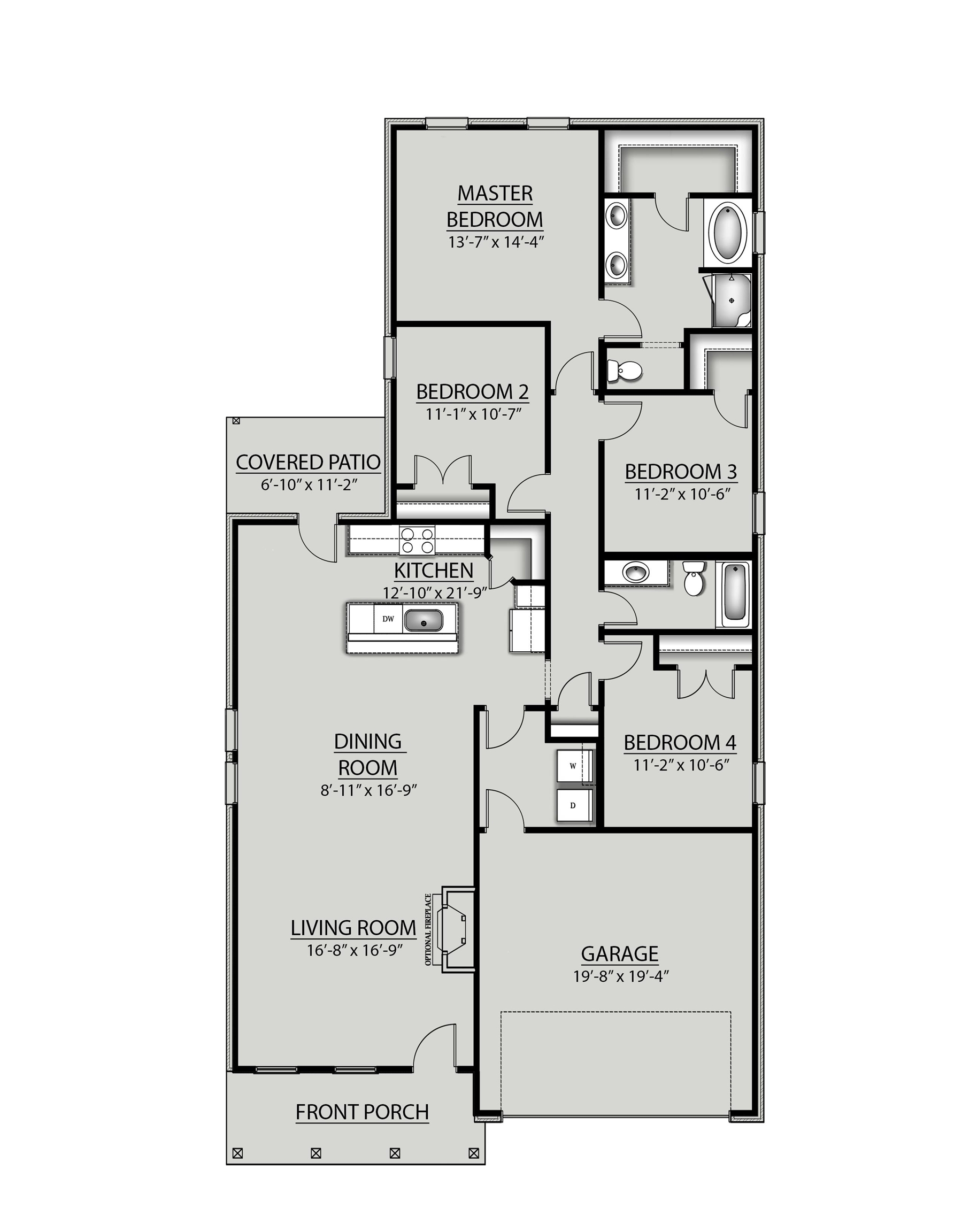 8210 Knoll Road Foley, AL 36535 - Photo 2 of 2 Floor plan