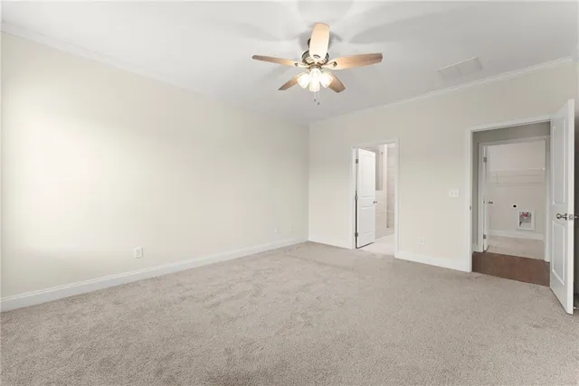 a view of an empty room