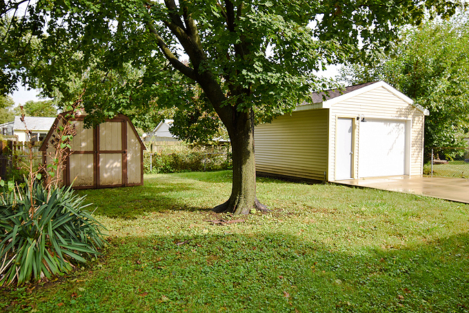 2008 Stanhope Road Springfield, IL 62702 - Photo 3 of 21 a backyard of a house with plants and large tree