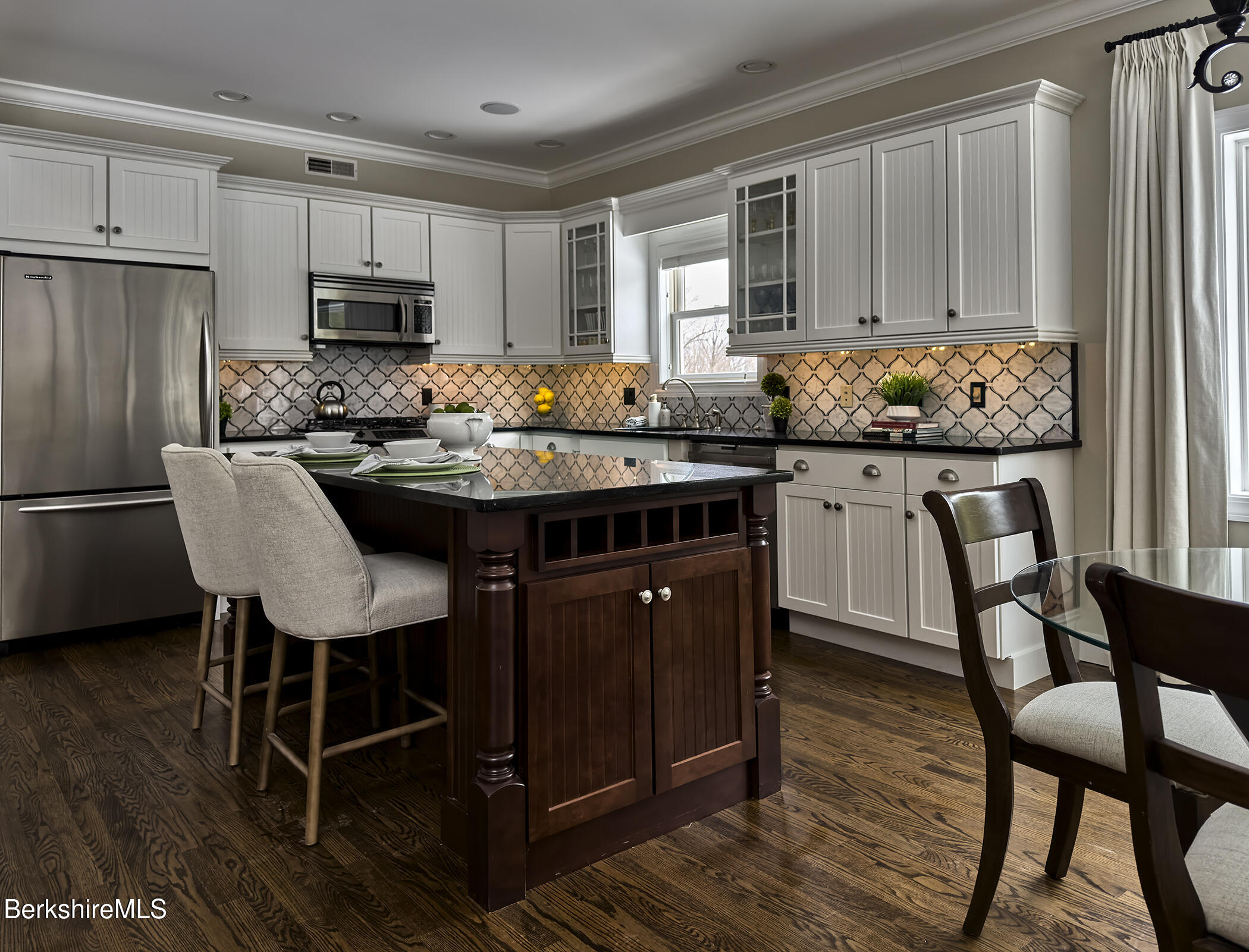 18 High Crest Road Lenox, MA 01240 - Photo 12 of 42 Kitchen with island seating