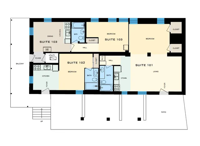 a picture of a wall with a white and white kitchen