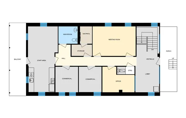 a picture of a floor plan
