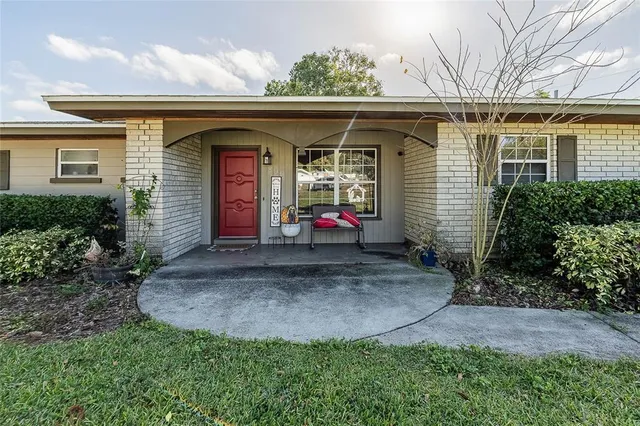 a front view of a house with porch