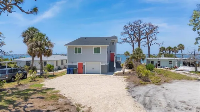 a view of a house with a patio