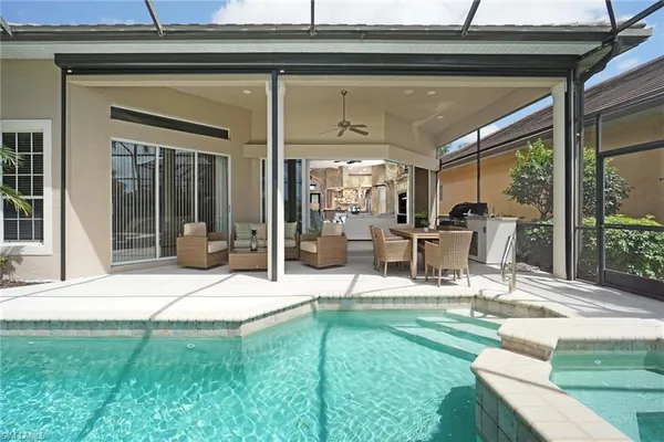 a view of a house with a patio