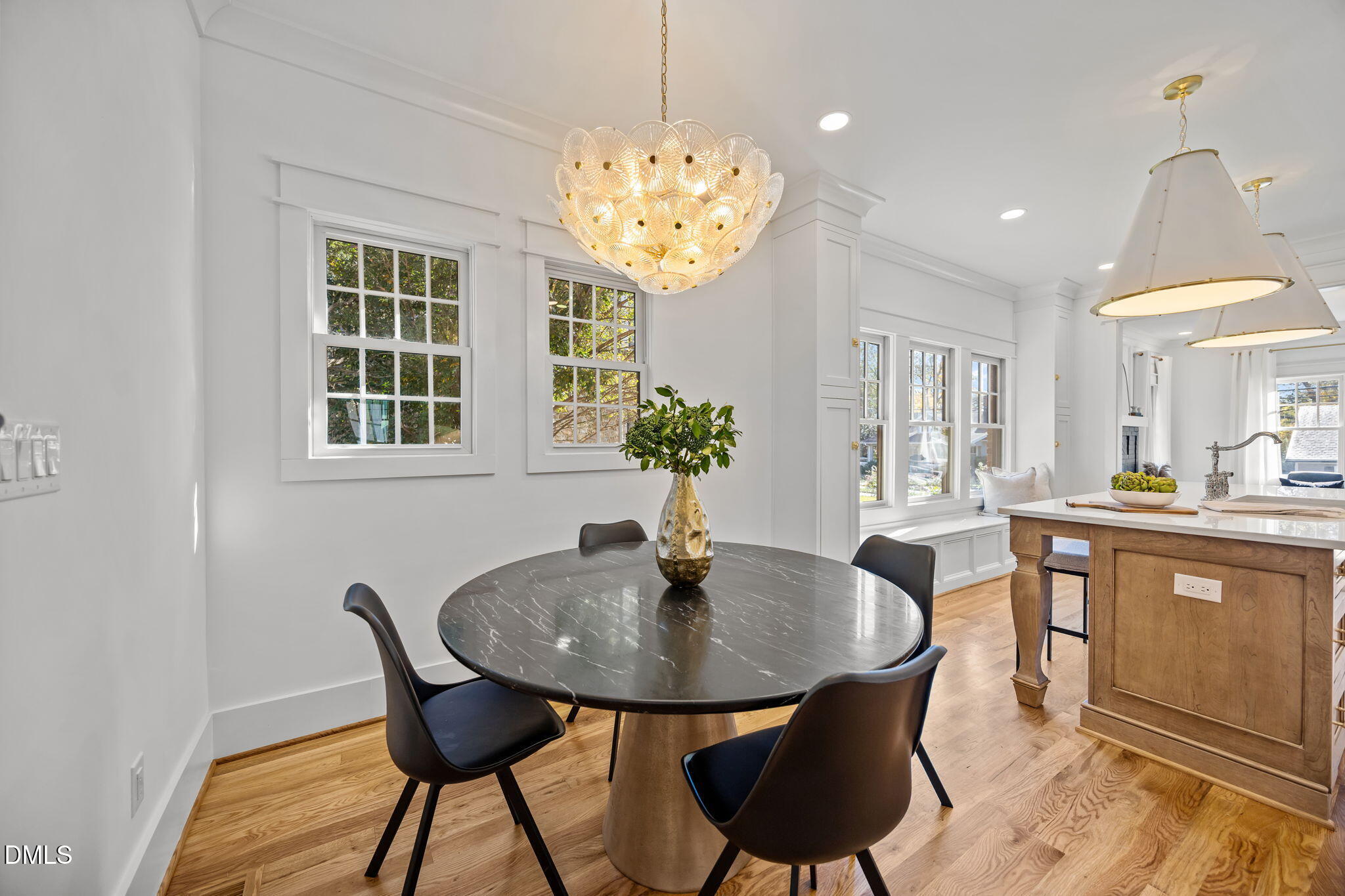 1710 Fairview Road Raleigh, NC 27608 - Photo 12 of 44 a dining room with furniture and chandelier