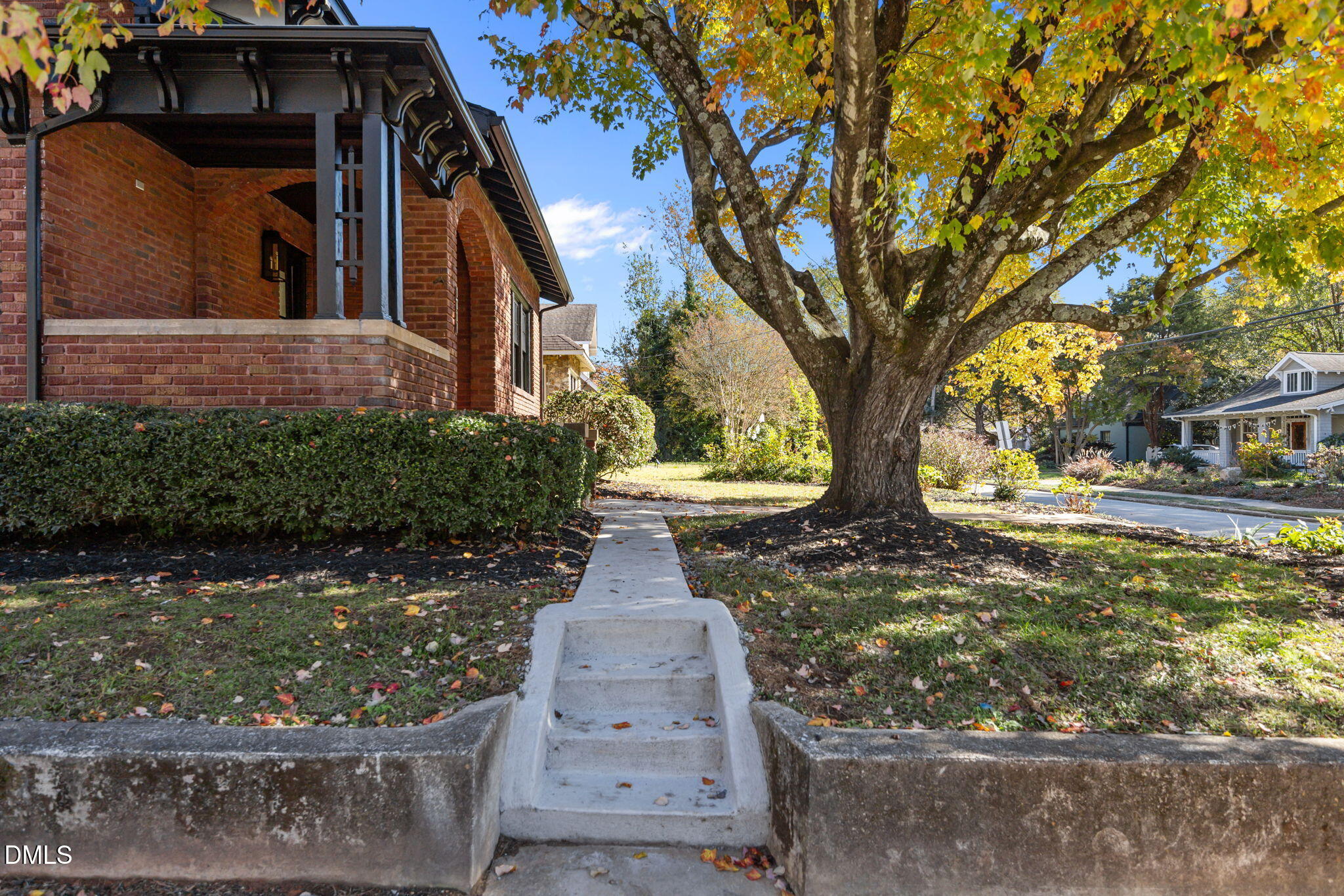 1710 Fairview Road Raleigh, NC 27608 - Photo 37 of 44 a front view of a house with a yard and fountain