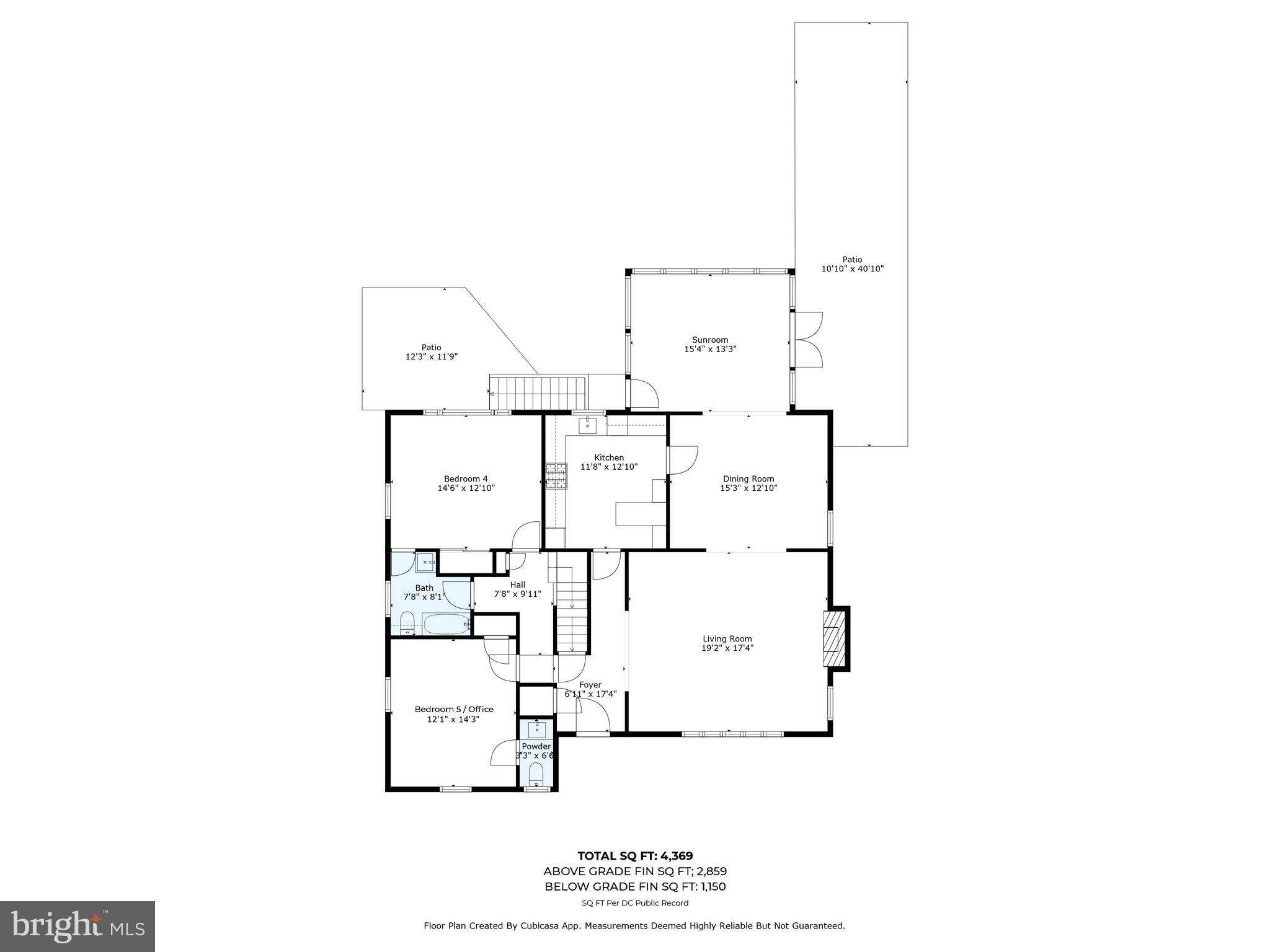 4555 W Street Northwest Washington, DC 20007 - Photo 32 of 34 a picture of floor plan