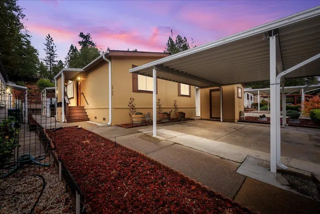 a front view of a house with windows