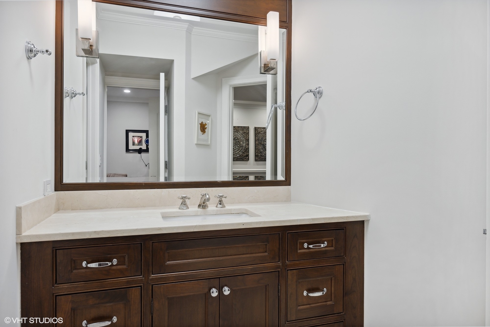 339 Linden Street Winnetka, IL 60093 - Photo 51 of 69 a bathroom with a sink vanity and mirror