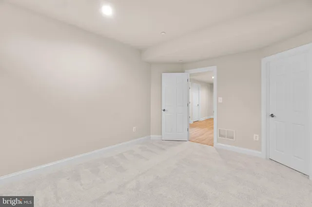 a view of an empty room