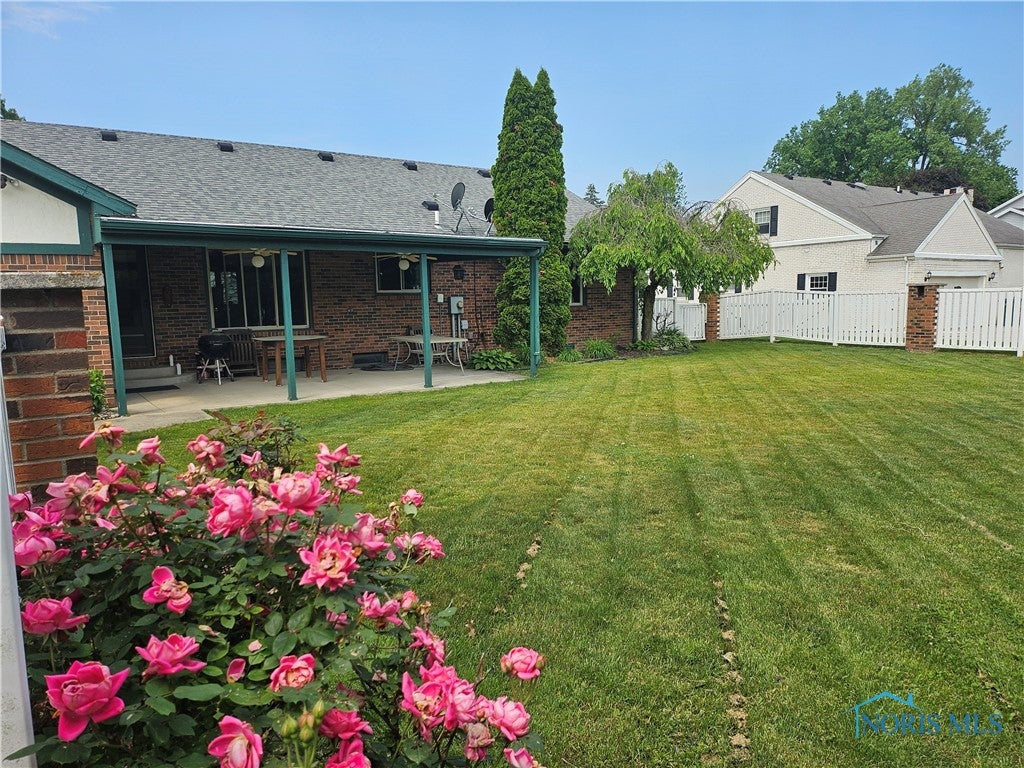 Beautiful Rear Yard and Patio