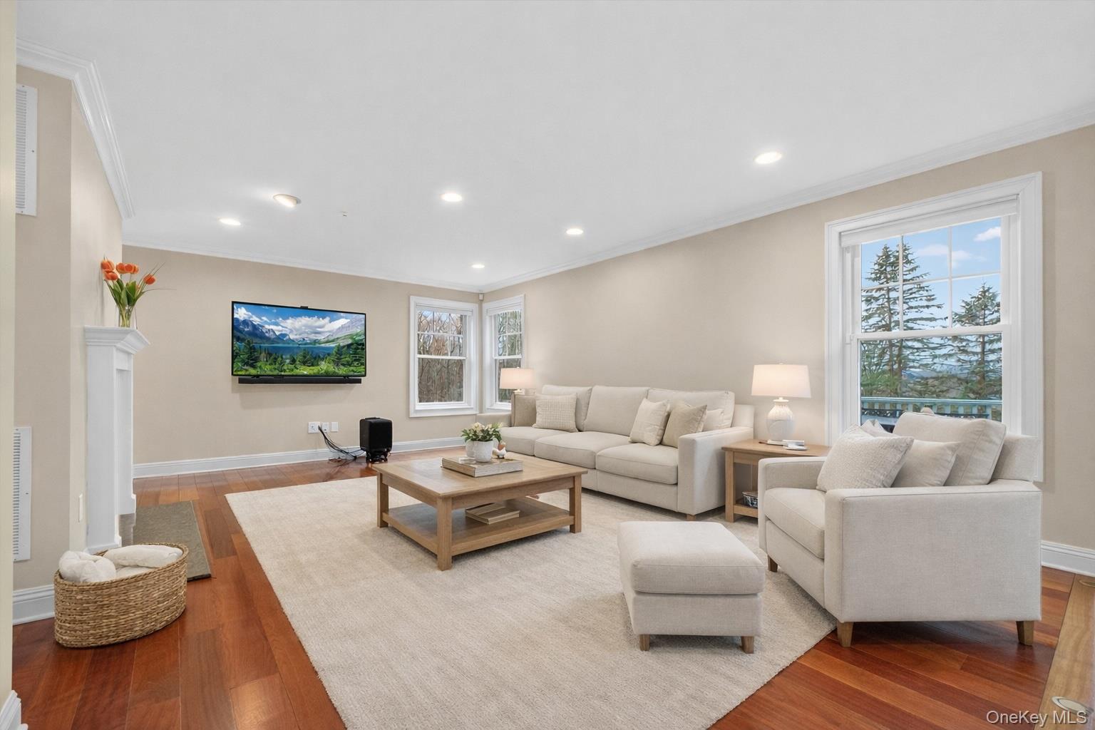45 East Hill Road Cortlandt Manor, NY 10567 - Photo 12 of 48 a living room with furniture and a large window