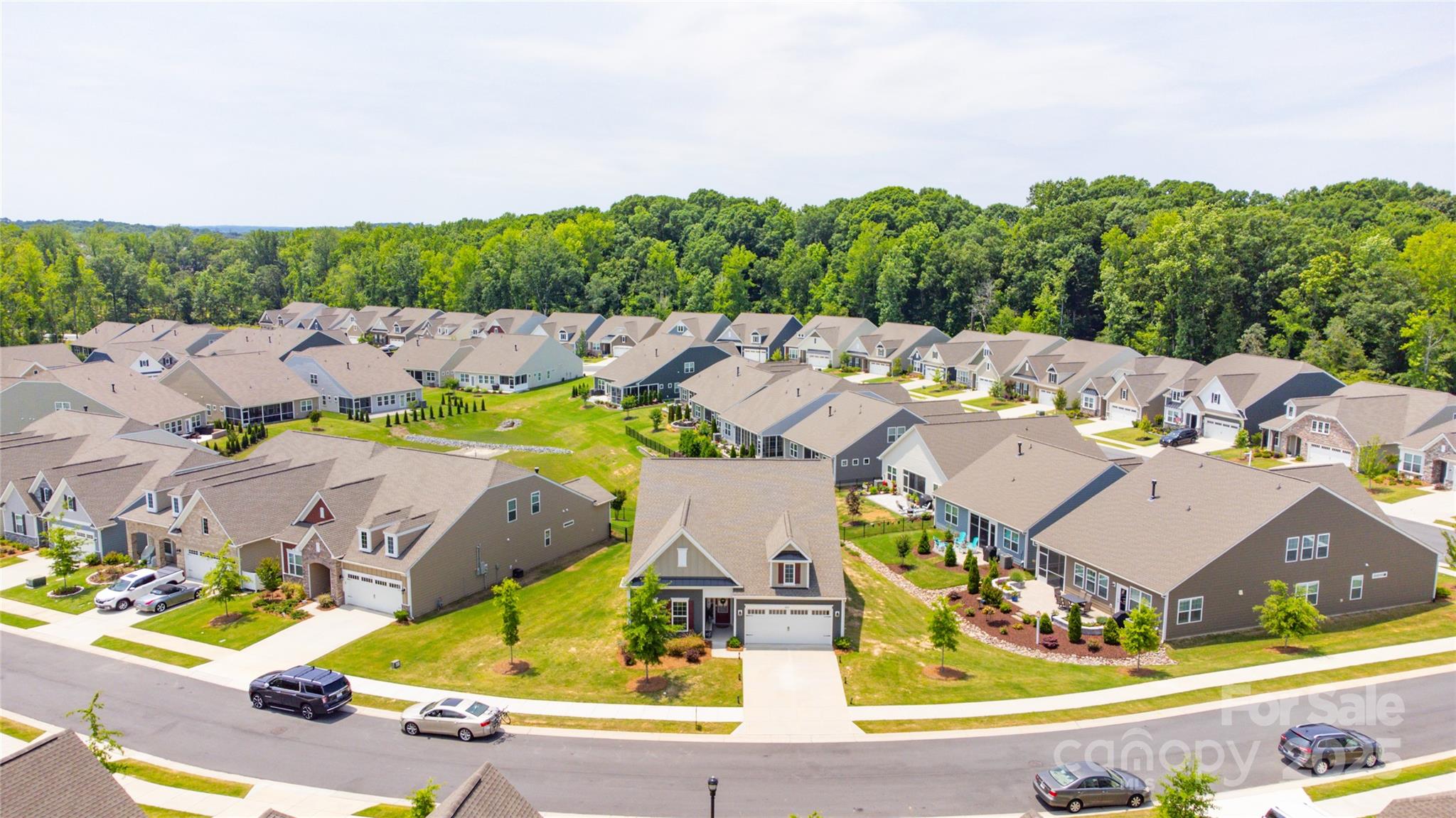 4069 Havenport Circle Tega Cay, SC 29708 - Photo 40 of 48 an aerial view of residential houses with outdoor space