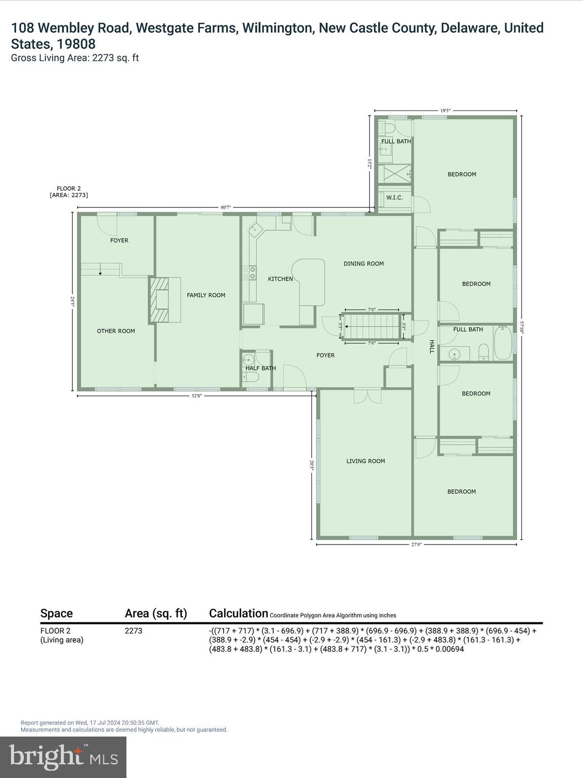 108 Wembley Road Wilmington, DE 19808 - Photo 48 of 49 Main Level Floor Plan