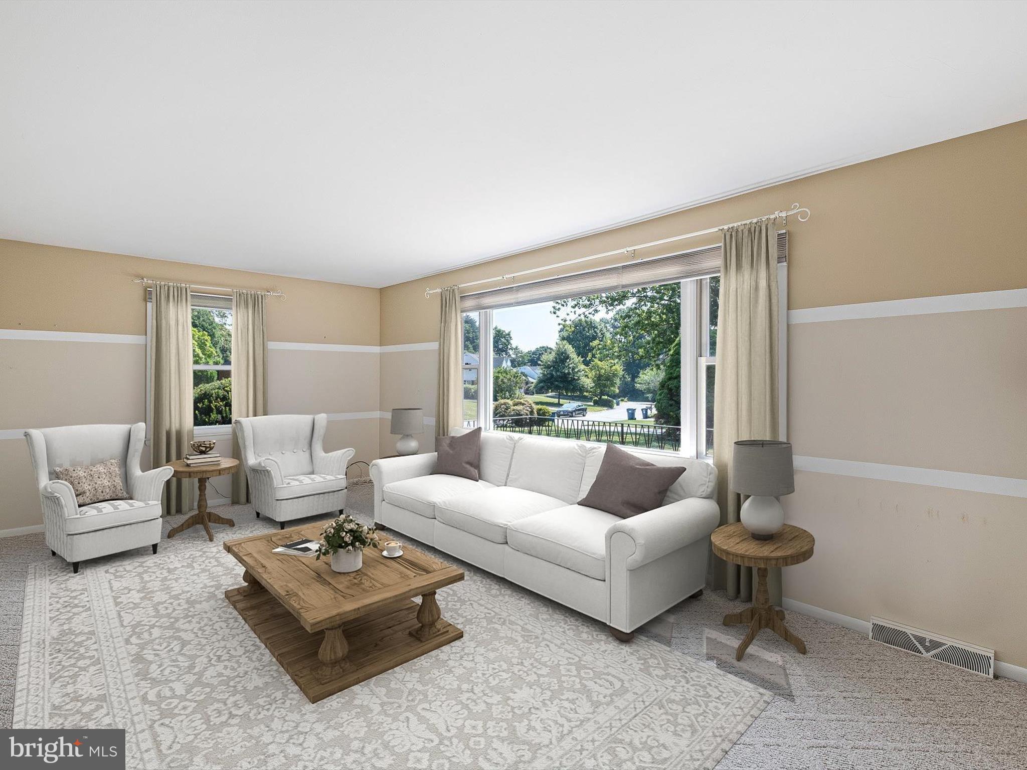 Living Room-Staged Using Virtual Tools